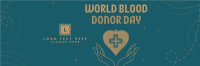 Handy Blood Donation Twitter header (cover) Image Preview