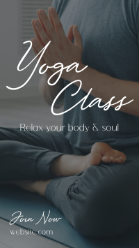 Join Yoga Class Facebook Story Design