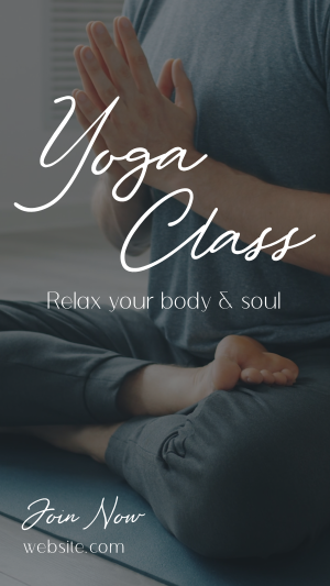 Join Yoga Class Facebook story Image Preview