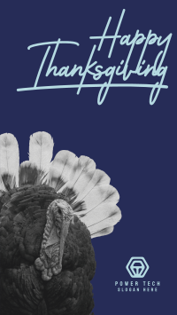 Thanksgiving Turkey Peeking Instagram story Image Preview