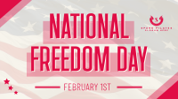 Freedom Day Flag Facebook Event Cover Design