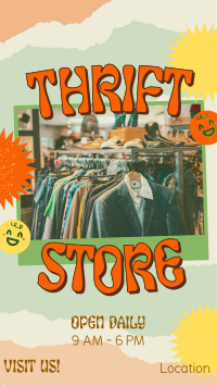 Thrift Shop Kitsch TikTok Video Design