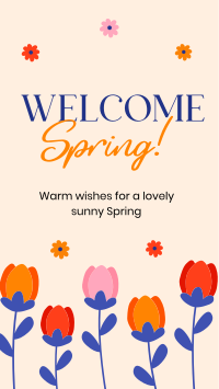 Welcome Spring Greeting Instagram reel Image Preview