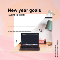 New Year Goals Instagram post Image Preview