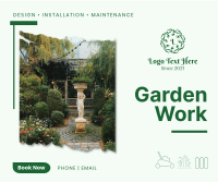 Garden Work Facebook Post Design