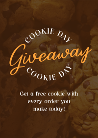 Cookie Giveaway Treats Poster Design