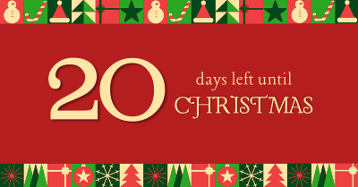 Modern Christmas Countdown Facebook ad Image Preview
