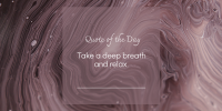 Artistic Relax Quote Twitter Post Design