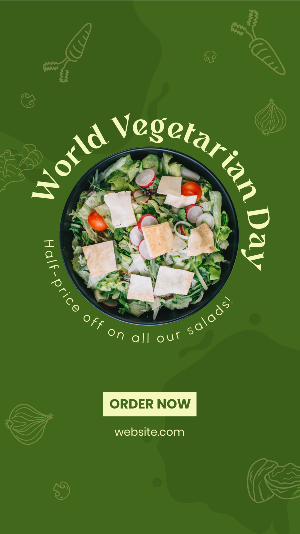 World Vegetarian Day Instagram Story Design Image Preview