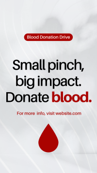 Blood Donation Drive Instagram Story Design