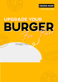 Free Burger Upgrade Poster Image Preview