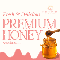 Organic Premium Honey Instagram Post Design