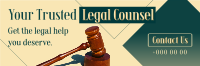 Trusted Legal Counsel Twitter Header Design