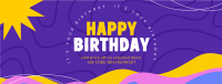 Liquid Birthday Promo Facebook Cover Design