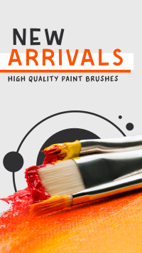 Paint Brush Arrival Facebook story Image Preview
