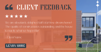 Customer Feedback on Construction Facebook ad Image Preview