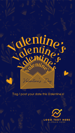 Valentine's Envelope Instagram story Image Preview