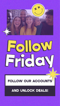 Follow Friday Facebook Story Design