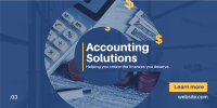 Accounting Solution Twitter Post Design