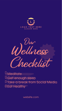 Wellness Checklist Video Preview