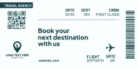 Plane Ticket Twitter Post Design