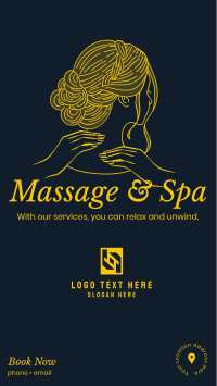 Cosmetics Spa Massage Facebook Story Design