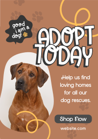 Dog Adoption Poster Image Preview