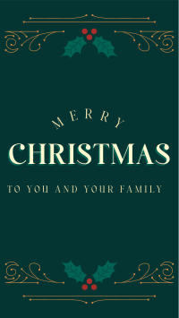 Christmas Holiday Ornament Instagram Story Design