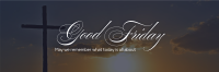 Good Friday Crucifix Greeting Twitter header (cover) Image Preview