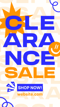 Clearance Sale Scribbles Instagram Story Design