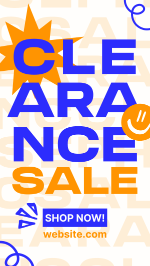 Clearance Sale Scribbles Instagram story Image Preview