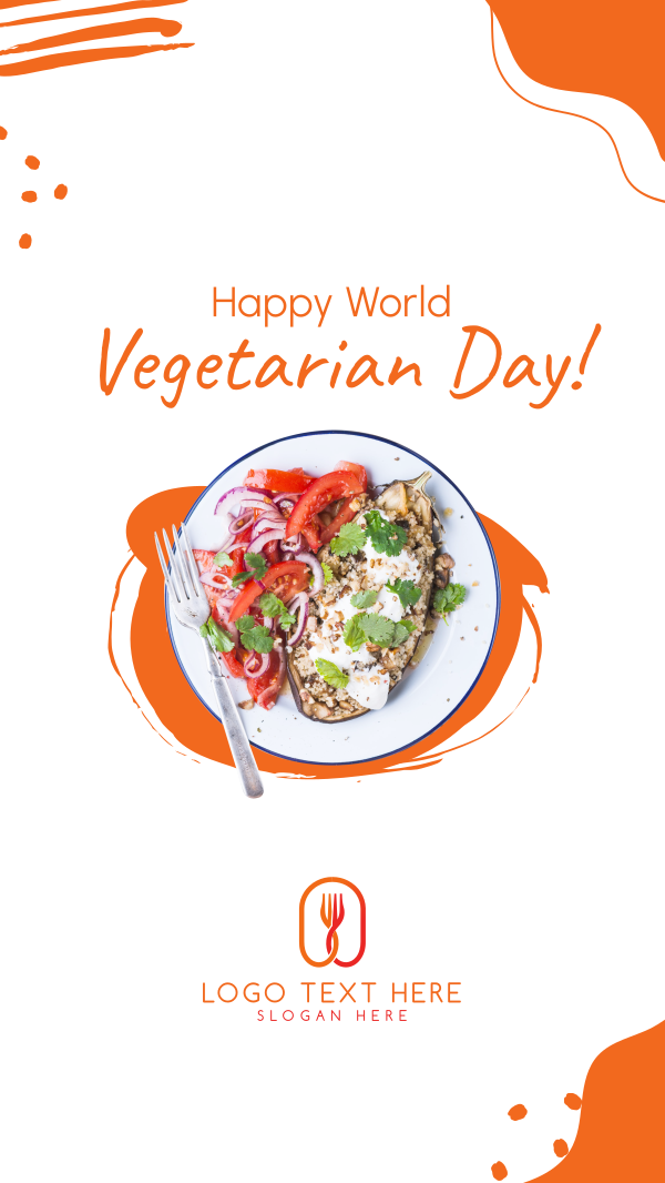 Happy Vegetarian Day! Instagram Story Design Image Preview
