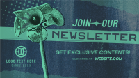 Grunge Pop Newsletter Facebook event cover Image Preview