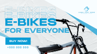 Minimalist E-bike  Facebook Event Cover Design