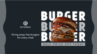 Free Burger Special Facebook Event Cover Image Preview