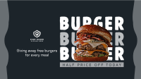 Free Burger Special Facebook Event Cover Image Preview