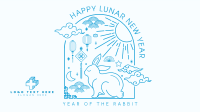 Lunar Rabbit Facebook Event Cover Design