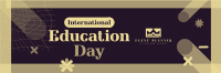 Happy Education Day  Twitter header (cover) Image Preview