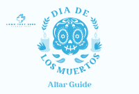 Day of the Dead Badge Pinterest Cover Design