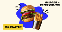 Burger Fries Facebook Ad Design