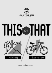 This or That Exercise Flyer Design