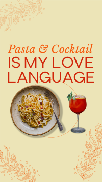 Minimalist Pasta Quote Instagram Reel Image Preview