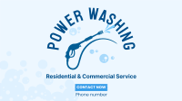 Pressure Washer Services Facebook Event Cover Design