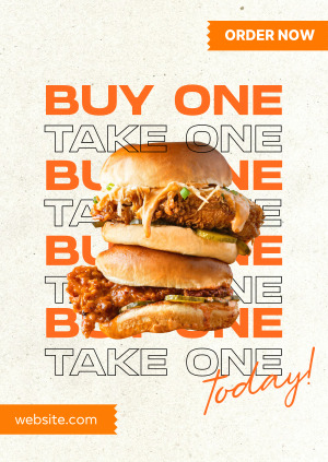 Burger Day Promo Poster Image Preview