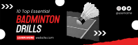 Badminton O’ Clock Twitter header | BrandCrowd Twitter header Maker