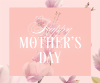 Mother's Day Pink Flowers Facebook Post Design