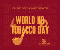 Fight Against Tobacco Facebook Post Design