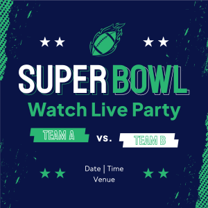 Football Watch Party Instagram post Image Preview