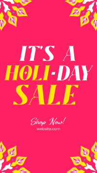 Holi-Day Sale Instagram Story Design