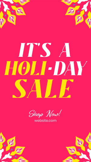 Holi-Day Sale Instagram story Image Preview